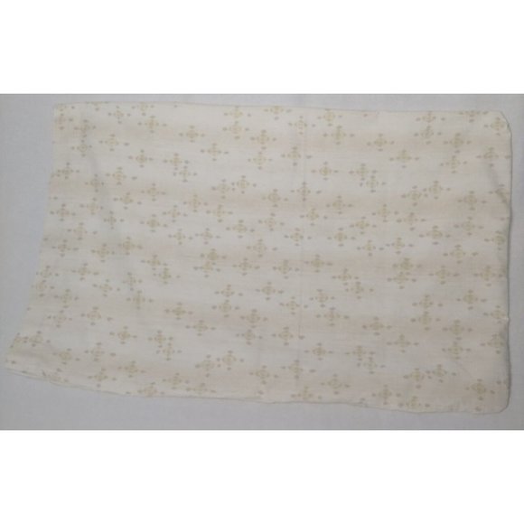 Vintage Pillowcases Pair Standard Size Tan Brown Geometric Southwest Natural EUC - Picture 5 of 6